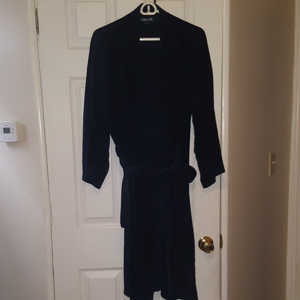 Men's Cherokee Dark Blue bathrobe (XL)